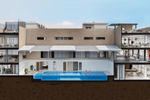 Zonas comunes proyecto de vivienda Caminos del Vínculo