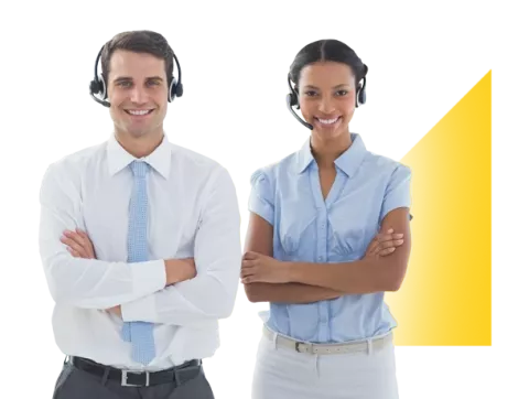 Personas en el curso de atención al cliente de Colsubsidio