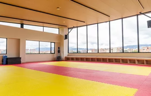Zona de entrenamiento del Club la Colina de Colsubsidio