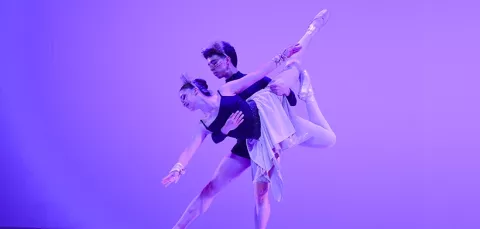 Estudiantes de la Escuela de ballet del Teatro Colsubsidio