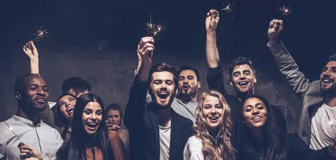 Fiesta de fin de año empresarial