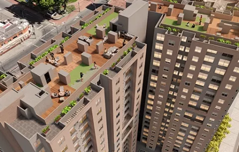 Vista terraza proyecto Vibo one