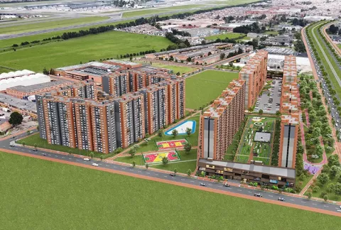 vista aérea Ciudadela proyecto Urbania Terra