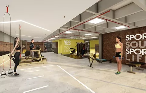 Zona fitness zona de maquinas