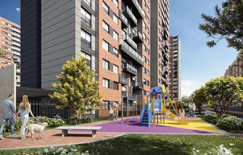 Parque infantil de Centriko muestra juegos para niños.