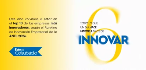 Ranking de innovación 2026 - Colsubsidio ocupó el sexto lugar