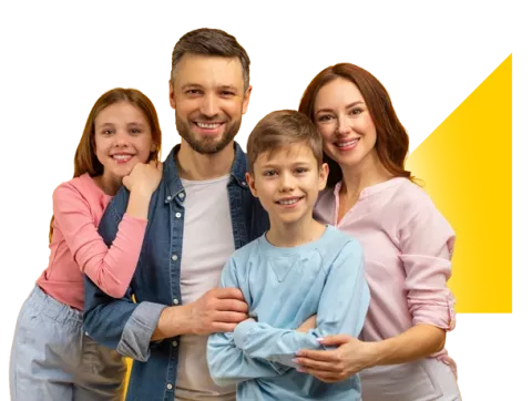 Familia afiliada a Colsubsidio sonríe por recibir auxilio financiero
