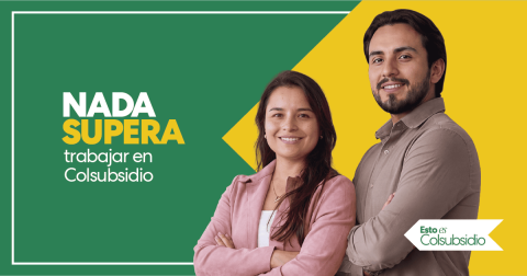 hombre y mujer, trabajadores de colsubsidio