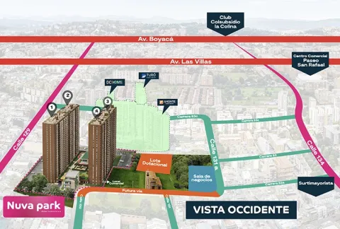 Urbanismo de Urbana Park muestra planos, edificios, vías y zonas verdes