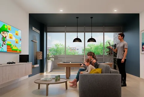 Salón VIP Palma Real, muestra el interior del espacio social del proyecto.