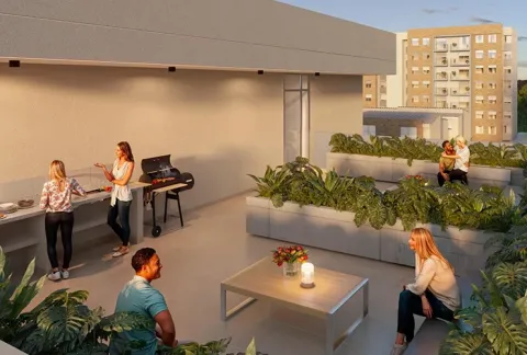 Terraza BBQ Palma Real, muestra el espacio exterior para asados y reuniones.